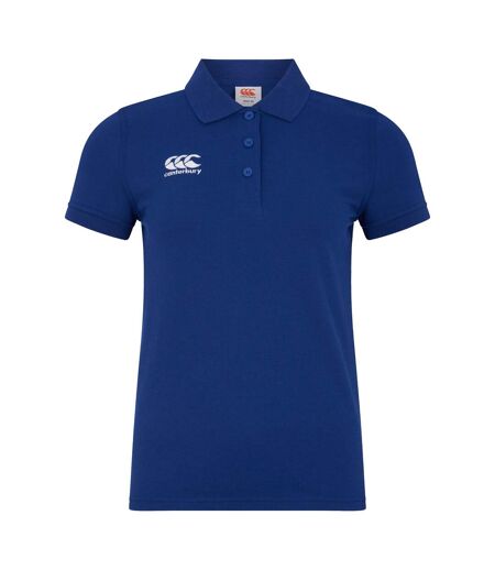 Womens/ladies Waimak Polo Shirt Royal Blue Canterbury
