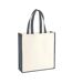 Tote bag gallery taille unique beige pâle / gris foncé Westford Mill