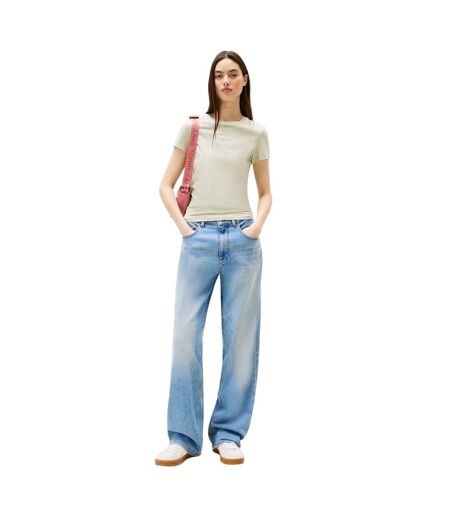 T-shirt Motif/style Lettrage Femme Noir Tommy Jeans