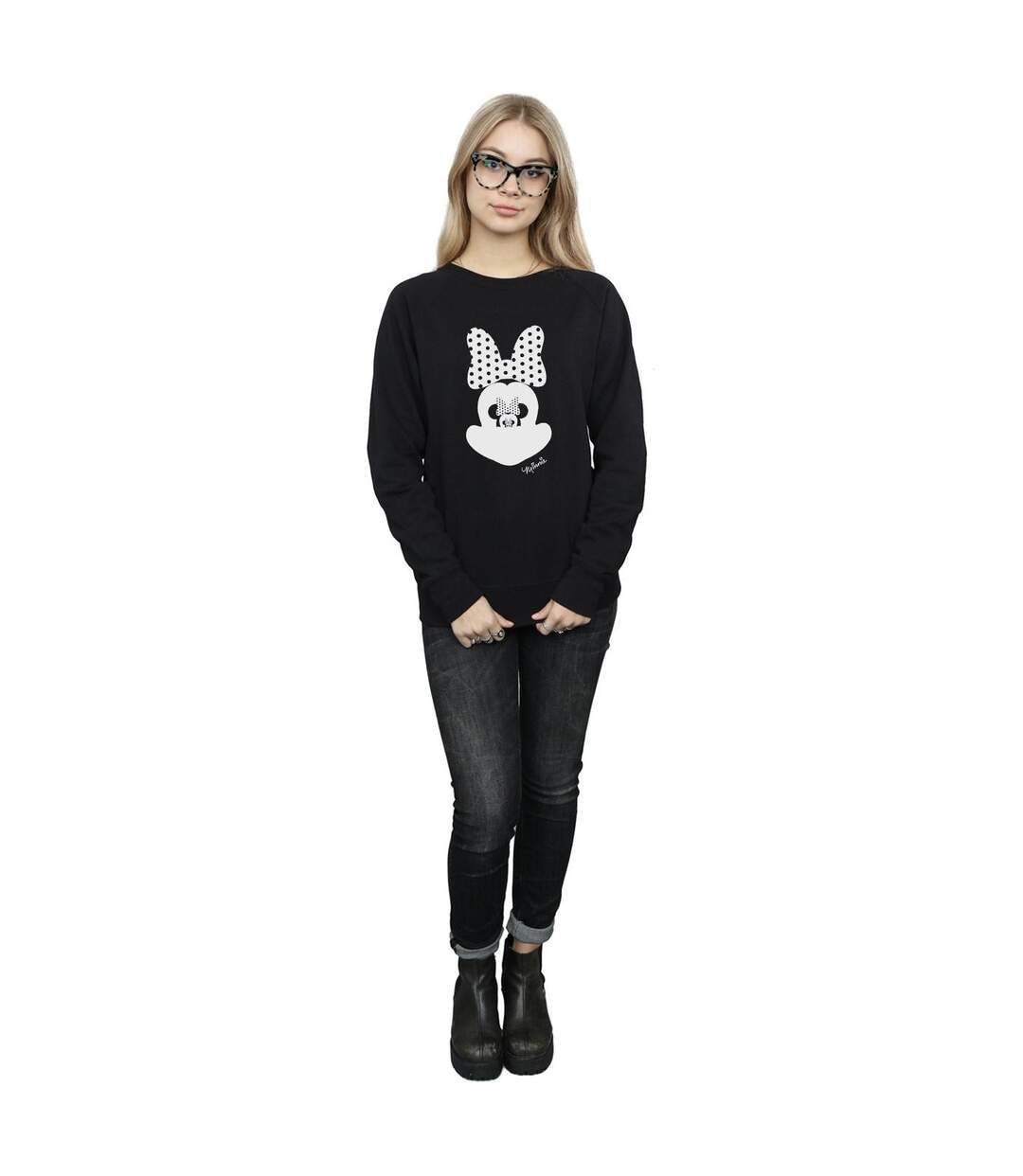 Disney Sweatshirt Minnie Mouse Mirror Illusion - Femmes/Ladies (Noir) - UTBI8503-4
