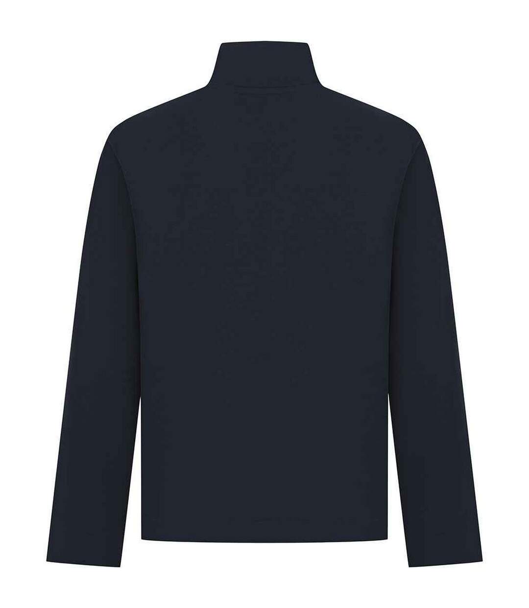 Mens Pique Top Navy Front Row-2