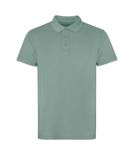 Polo Manches Courtes Cobain Adulte Vert Foncé Roly