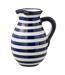 Pichet en Céramique Granada Rayure 3,3L Bleu Cobalt-1