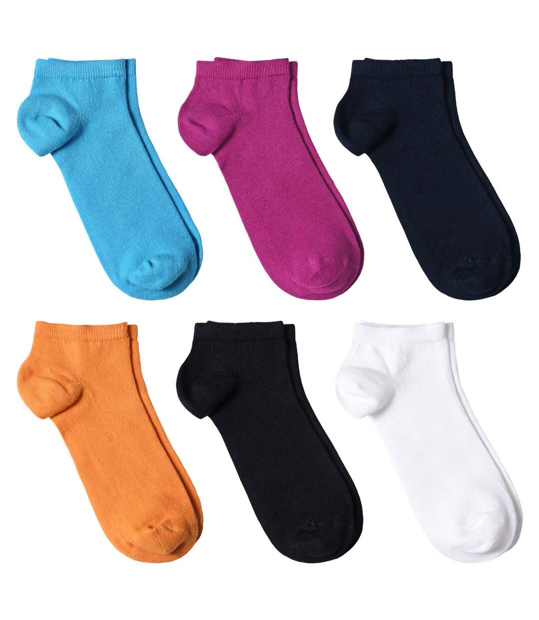 Socquettes coton - Assortiment 6 paires  - Fabriqué en UE-1