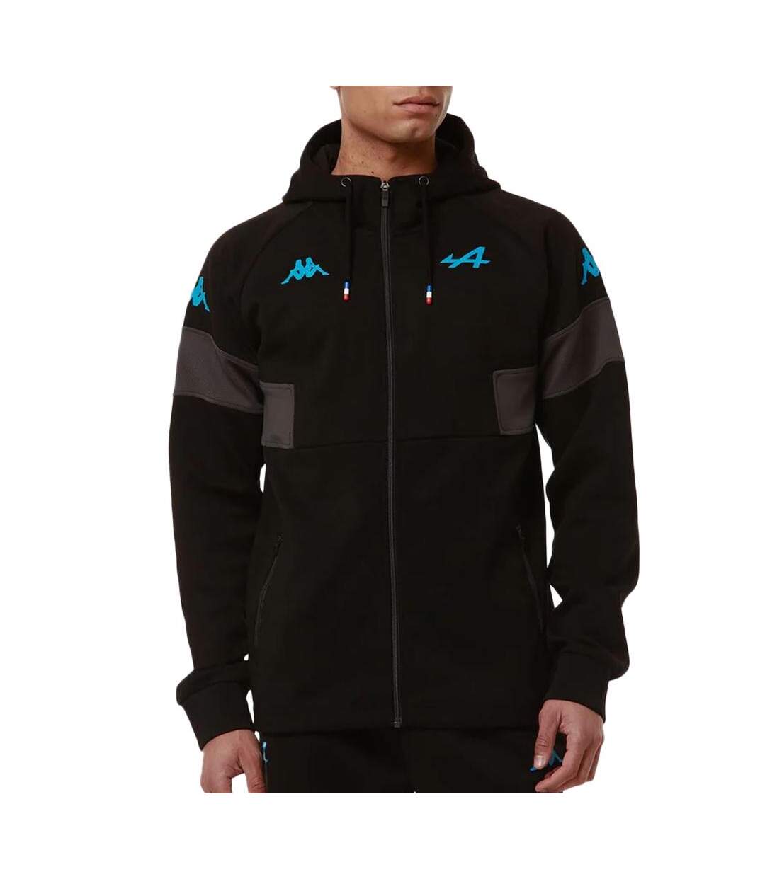 Veste noire homme kappa adorfeo - s-1