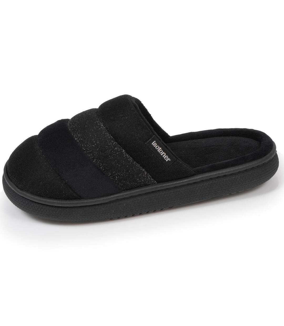 Isotoner Chaussons Mules femme semelle bloup extra confort-1