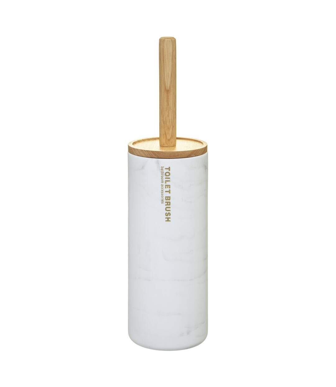 Brosse WC effet marbré Lea - Blanc-1