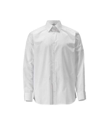 Mens Frontline Poplin Shirt White Mascot