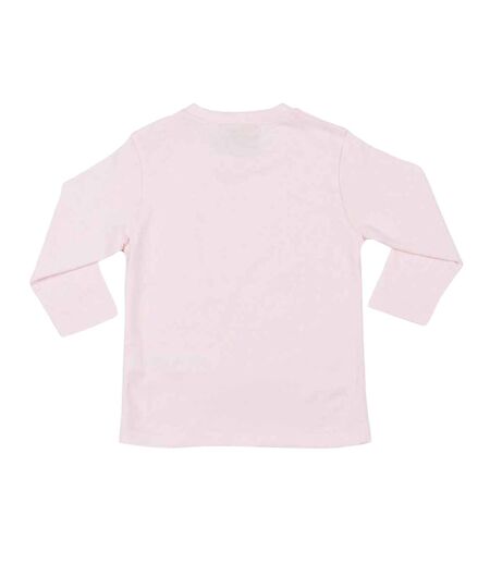 T-shirt Manches Longues Motif/style Uni Bébé Rose Pâle Larkwood