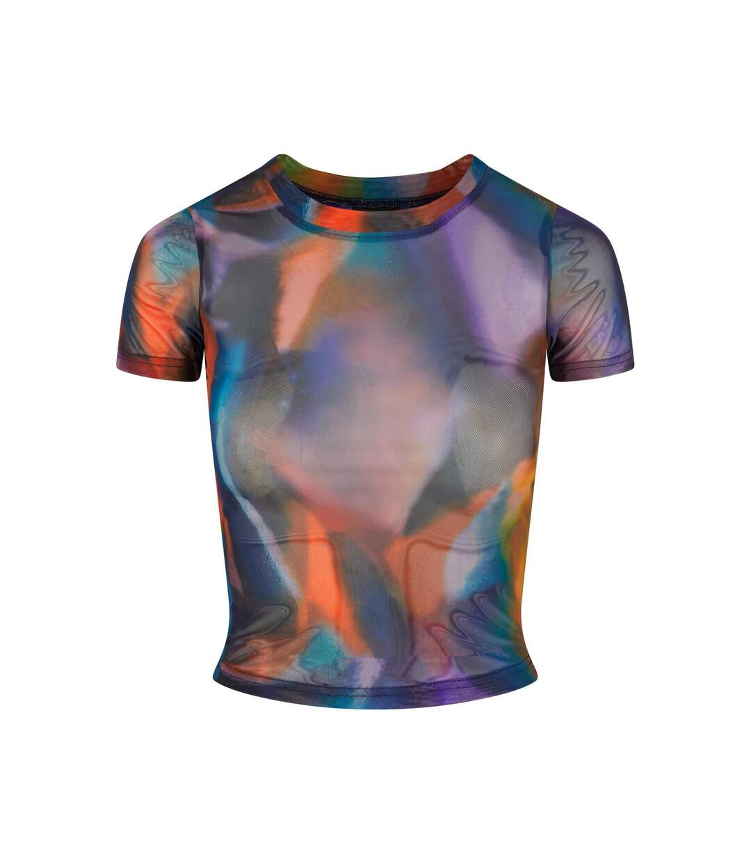 Womens/ladies All-over Print Mesh T-shirt Multicoloured Urban Classics-1