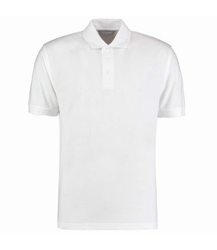 Polo klassic homme blanc Kustom Kit