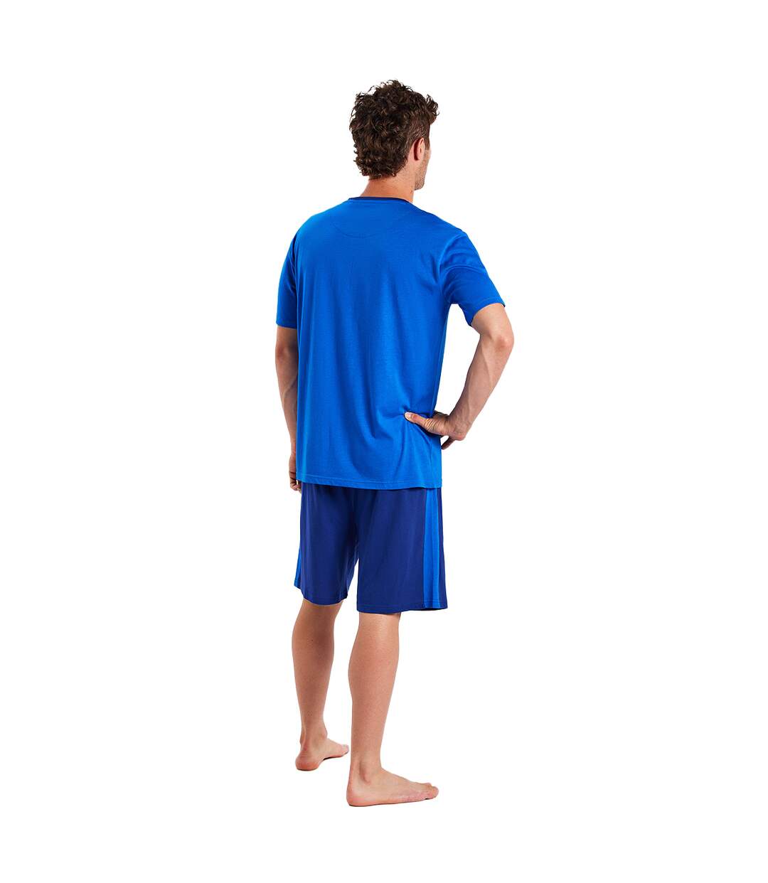 Men's short-sleeved and round neck pajamas MUEH0450-3