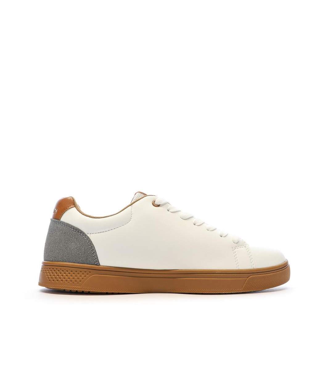 Baskets blanches/camel homme teddy smith white pu-2