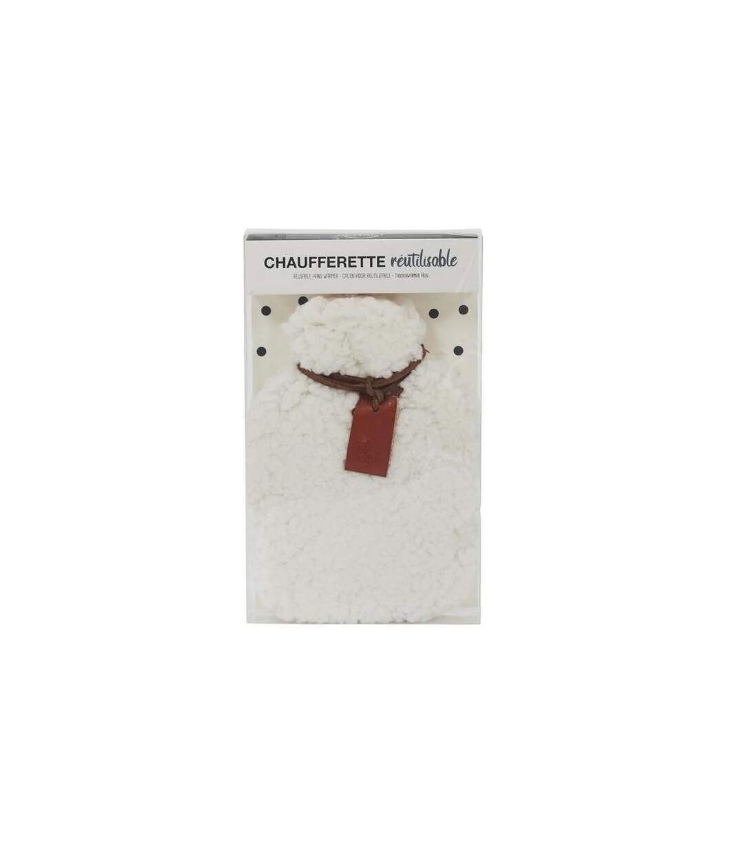 Chaufferette Réutilisable Sherpa 12cm Blanc-4