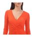 Robe Mi-longue Keglissy Femme Orange Hugo-3