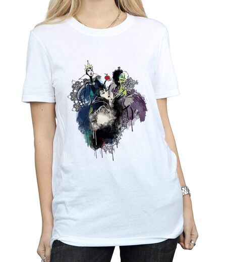 Disney - T-shirt VILLAINS SKETCH - Femme (Blanc) - UTBI16883