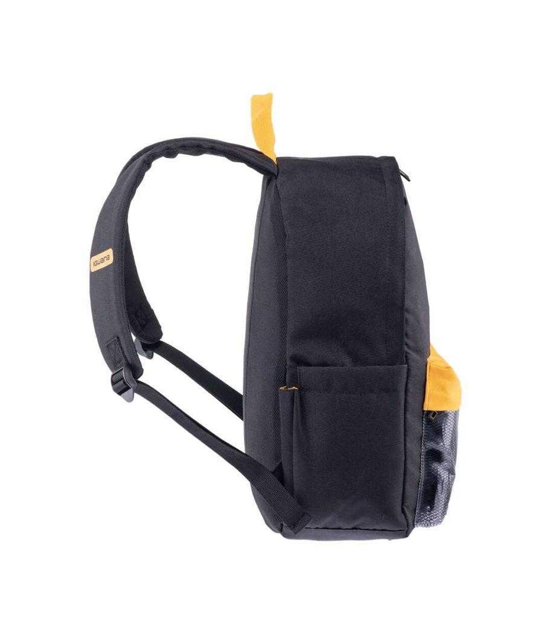Childrens/kids Mossin 15l Backpack One Size Black Yellow Iguana-3