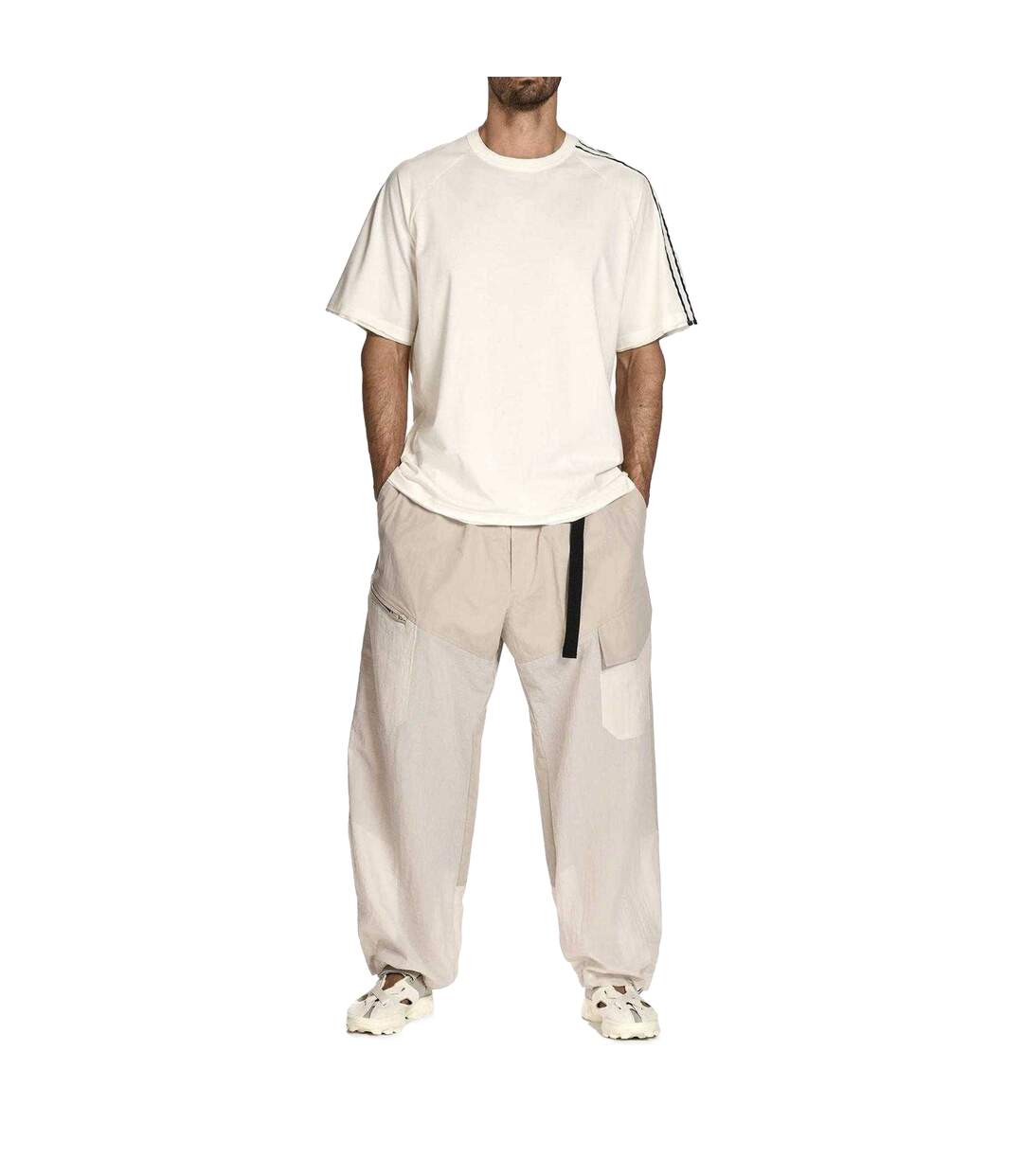 T-shirt Motif/style 3 Rayures Homme Blanc Y-3-4