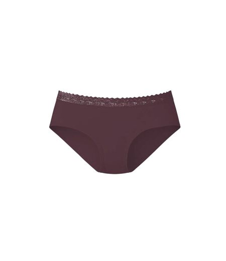Lot de 3 culottes femme en coton uni et ceinture en dentelle Uni Pierre Cardin