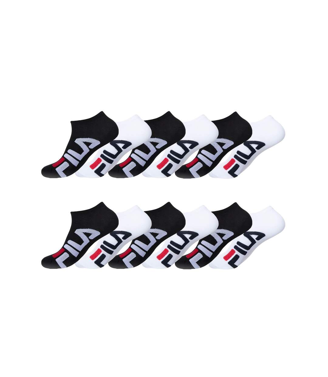 Lot de 12 Paires de Chaussettes socquettes homme Fila