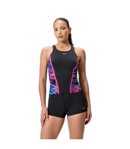 Ensemble De Tankini Motif/style Imprimé Femme Anthracite Rose Imprimé Speedo