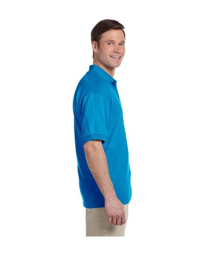 Tri Dri Mens Panelled Short Sleeve Polo Shirt (Sapphire)