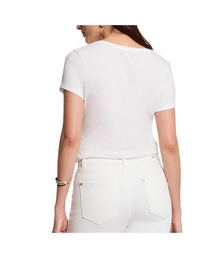 T-Shirt blanc/doré femme morgan serigraphie1