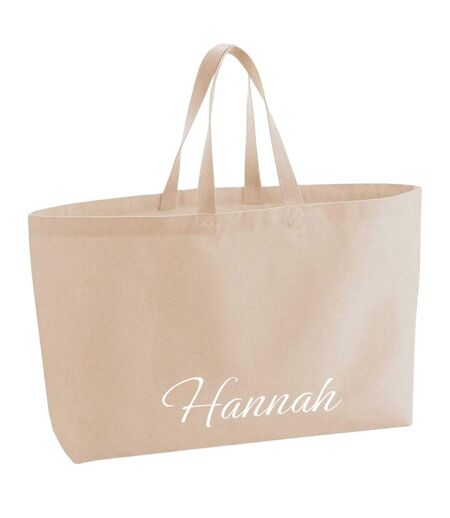 Hannah Cotton Canvas Tote Bag One Size Peach Westford Mill