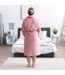 Robe de Chambre Sherpa Flemme de Ouf Rose-3