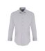 Premier Mens Stretch Fit Poplin Long Sleeve Shirt (Silver) - UTRW6590