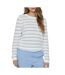 Pull blanc/bleu femme vila vidalo stripe-1