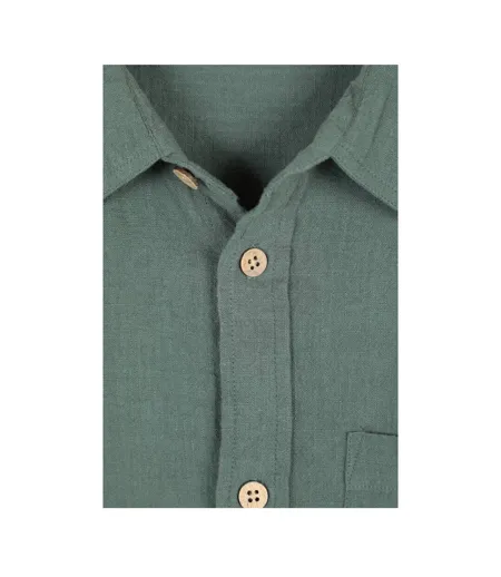 Chemise Manches Courtes Motif/style Texturé Palm Homme Vert Mountain Warehouse