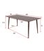 Table de repas en MDF Polar 180 x 90 cm Blanc