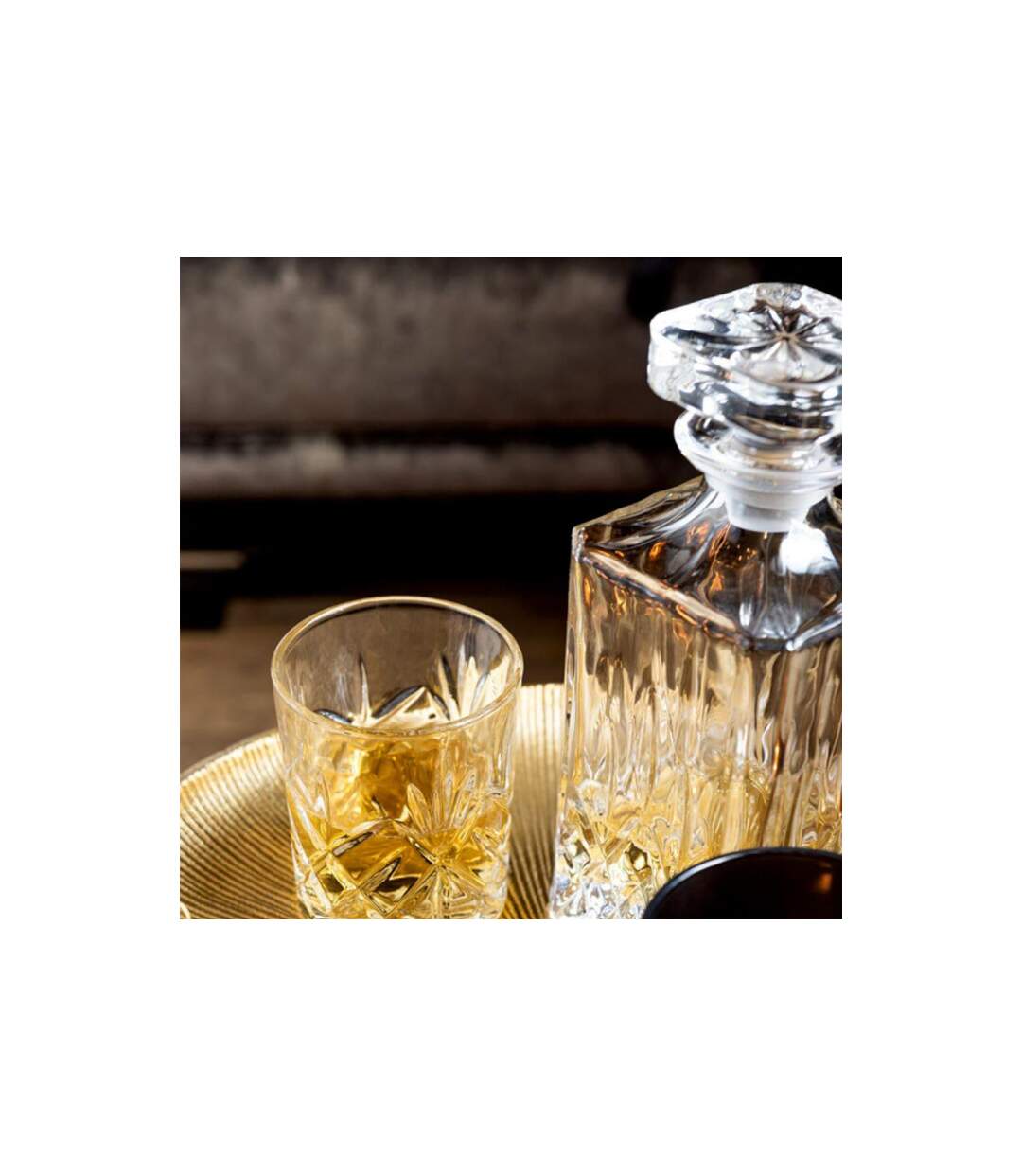 Carafe & Bouchon Design Taille 22cm Transparent-3