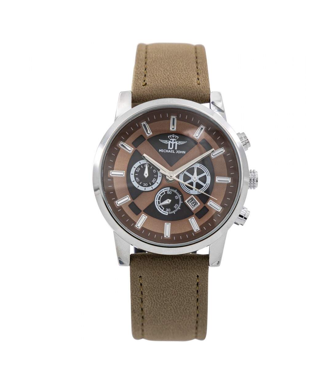 Coffret Montre Homme Brun M. JOHN