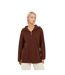 Pull Motif/style Zippé Fashion Femme Marron Chocolat Brave Soul-2