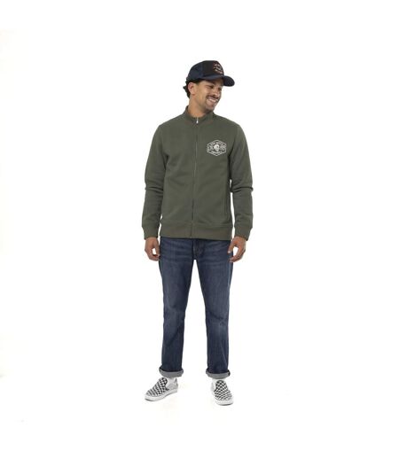 Sweat homme col montant en molleton avec print devant & dos Vondutch