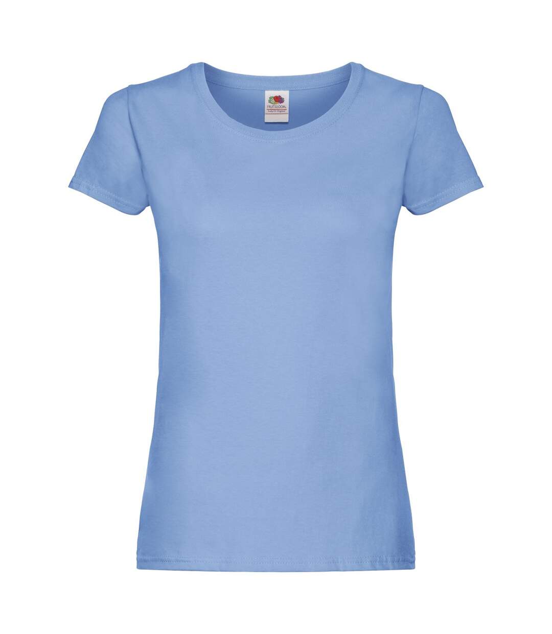 T-shirt original femme bleu ciel Fruit of the Loom-1