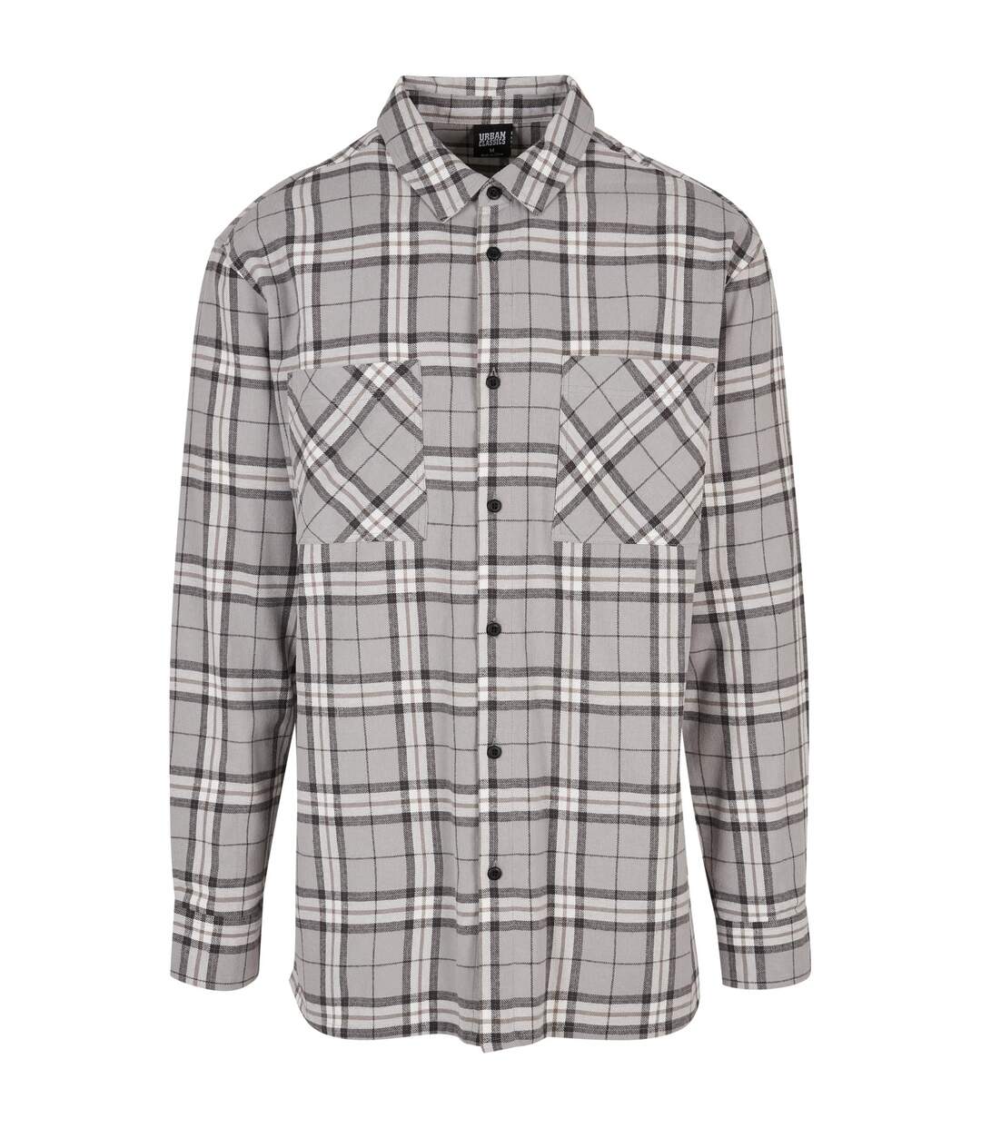 Chemise Motif/style À Carreaux Homme Gris Noir Urban Classics-1