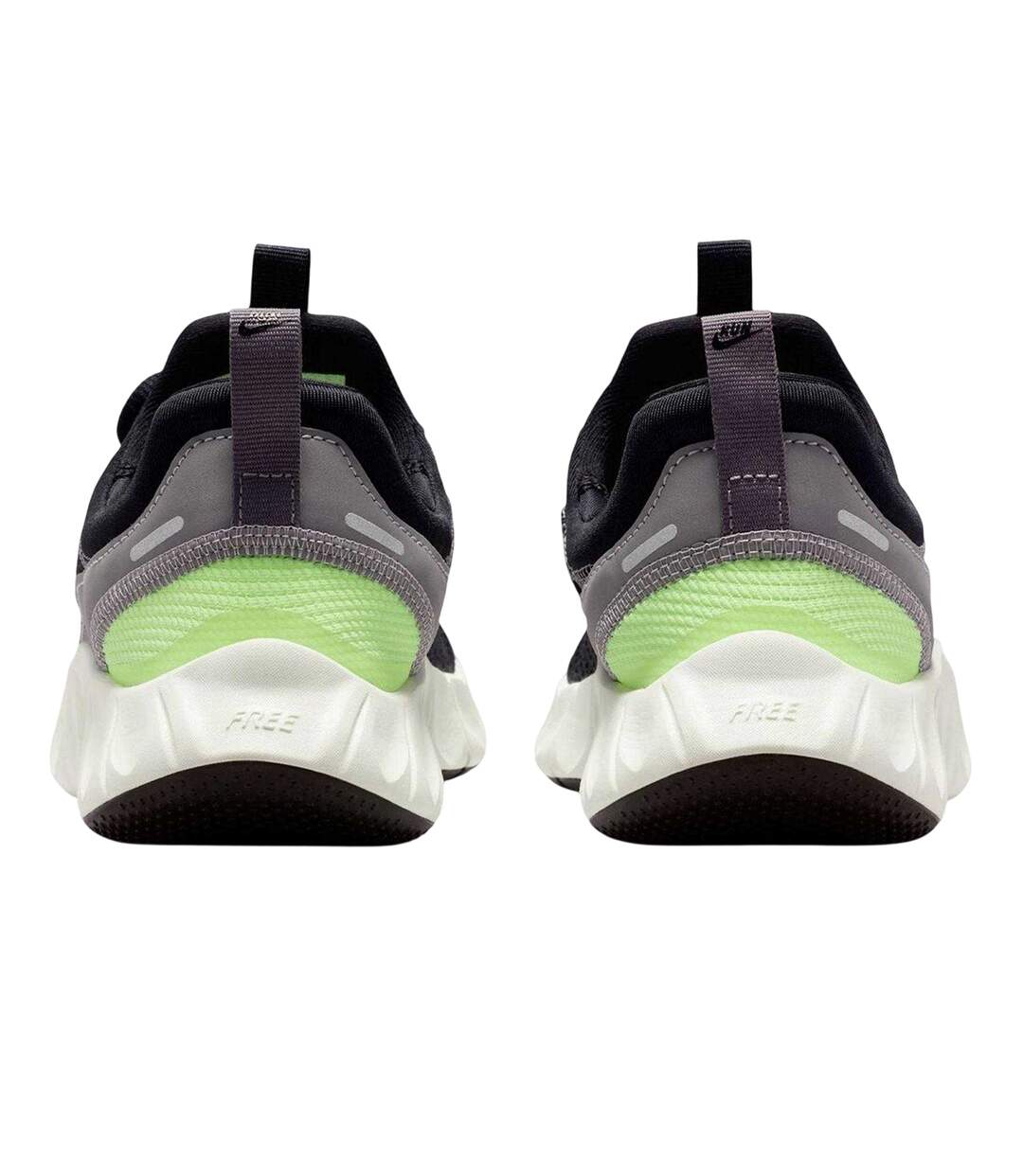 Childrens/kids 5.0 Mesh Barefoot Flat Trainers Black Saffron Nike-2
