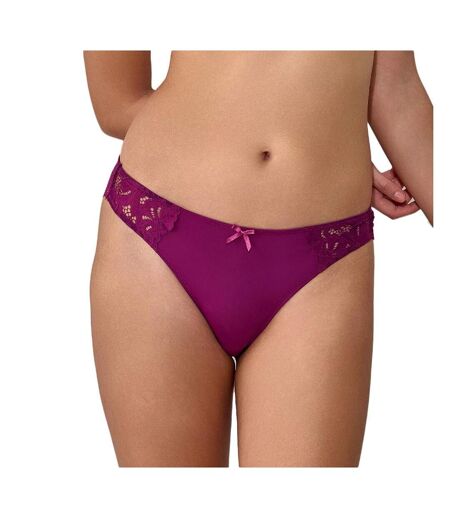 Tanga prune femme les petites bombes emilie - l