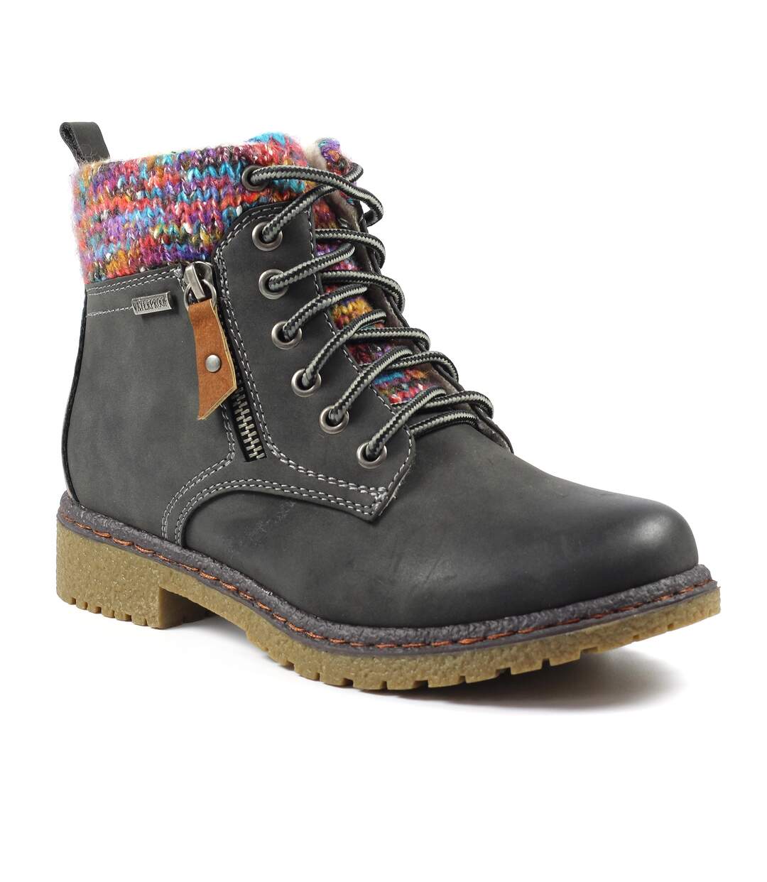 Bottines jalapeno femme gris Lunar-1