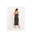 Robe longue satin ISAURIE - Dona X Lisa-2