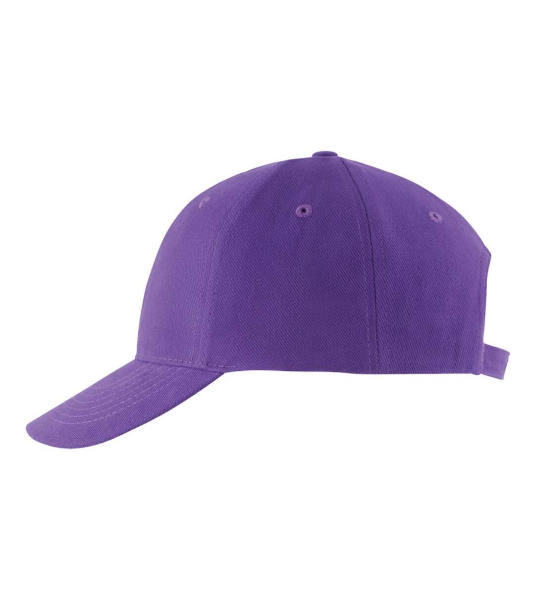 Casquette de baseball buffalo unisexe violet foncé SOLS