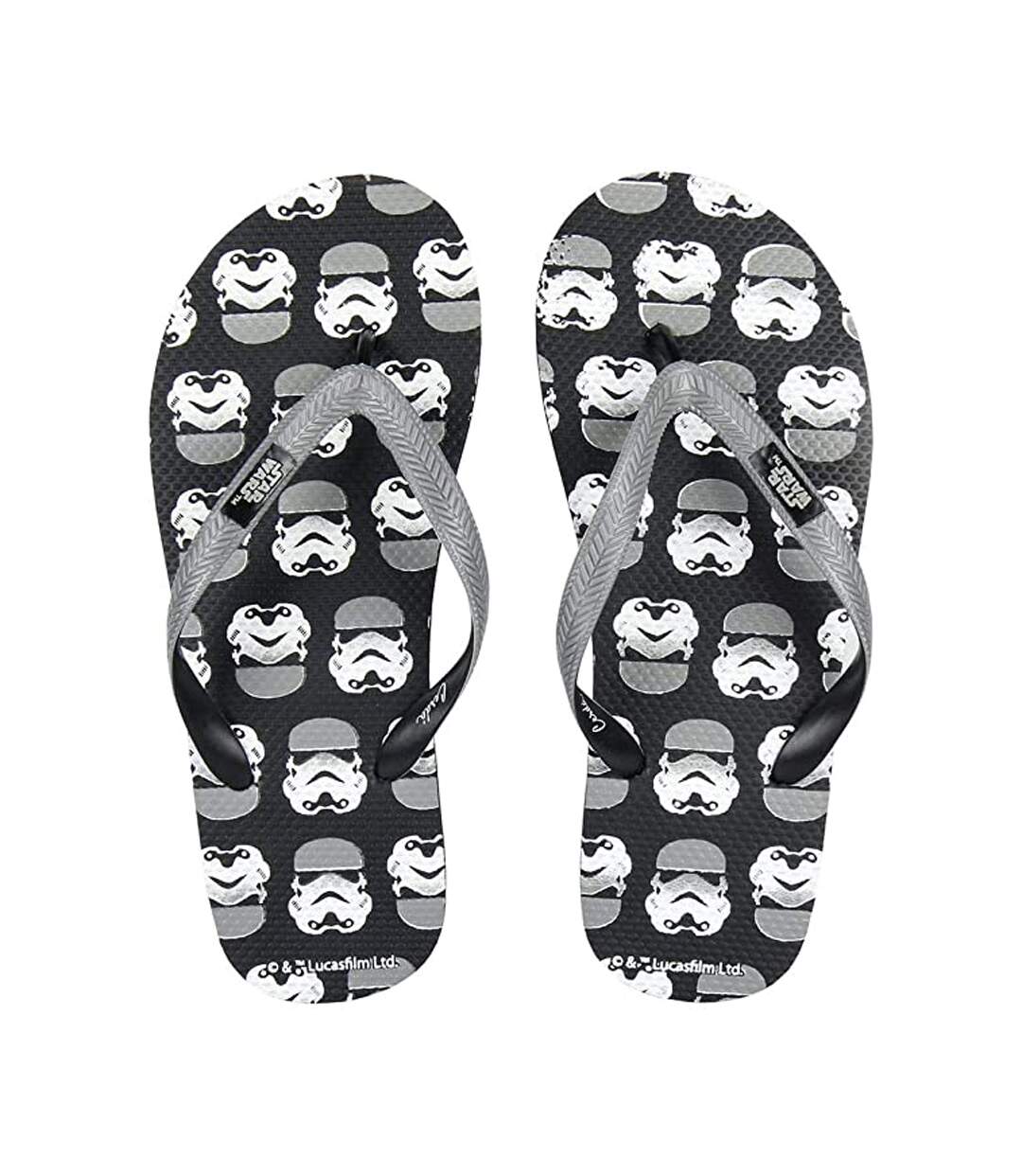 Tongs Stormtrooper Adulte Noir Blanc Star Wars-3