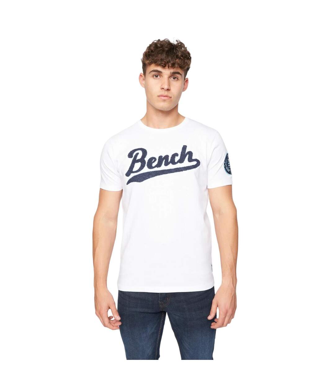 Mens enam logo t-shirt white Bench-1