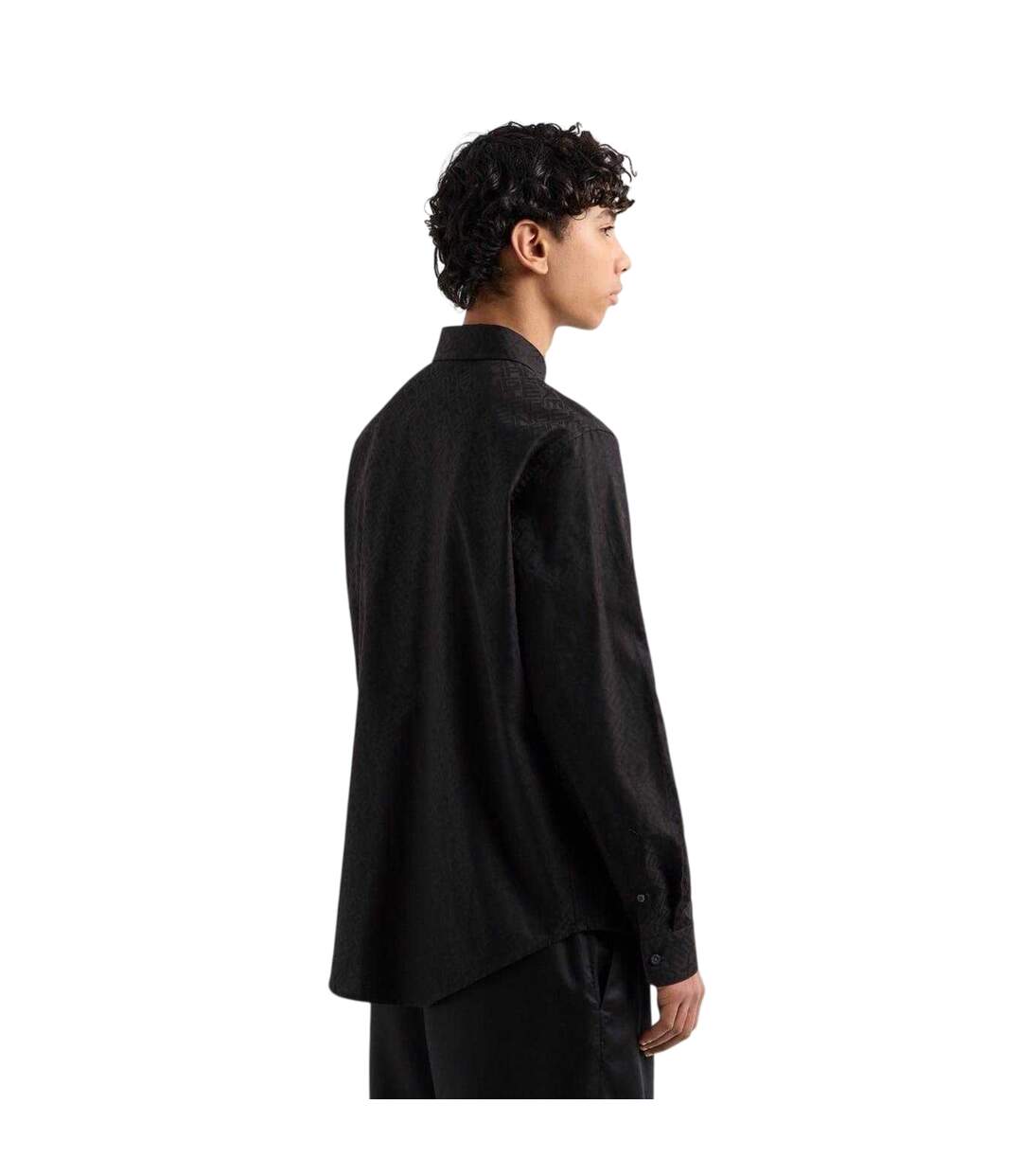 Mens Regular Long-sleeved Shirt Black Armani Exchange-3