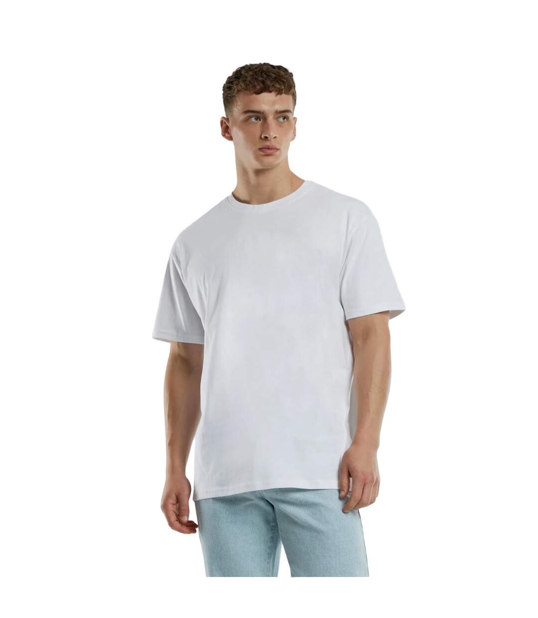 T-shirt Motif/style Signature Homme Blanc Urban Classics-3