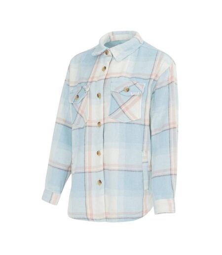 Chemise Motif/style Motif Écossais Femme Bleu Clair Miso