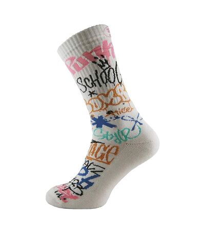 Chaussettes ras du cou pour hommes avec graffitis de rue